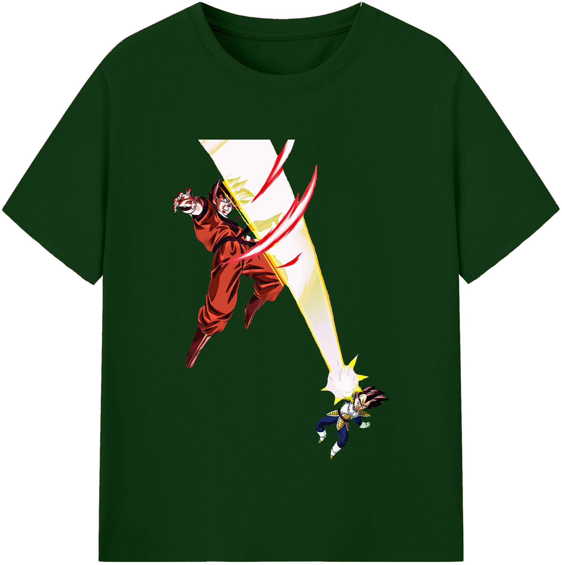 （画像用） ドラゴンボール ベジータ四世（Bejīta Yonsei）DRAGON BALL Vegeta IV 綿100％半袖Tシャツ（フロントプリント）